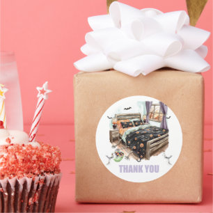 Spooky Sleepover Thank You Stickers