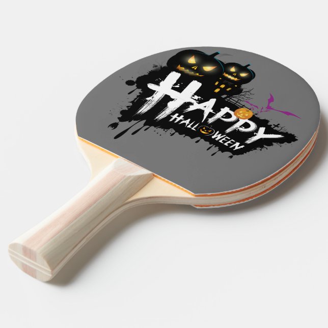 Spooky Smash: Halloween Edition Ping Pong Paddle (Front Angle)