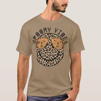 Spooky Smile LeopardHallowwen Scary Night Costume T-Shirt