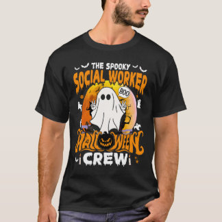 Spooky Social Worker Halloween Crew T-Shirt