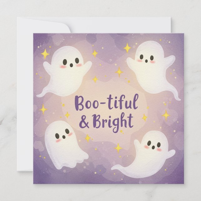 Spooky & Sparkling: Boo-tiful Halloween Greetings (Front)
