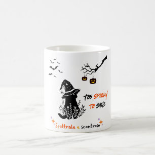 Spooky & Spettrale – Bilingual Halloween Design Coffee Mug