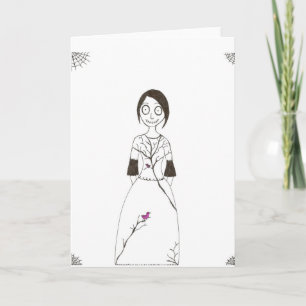 Spooky Spider Girl Card