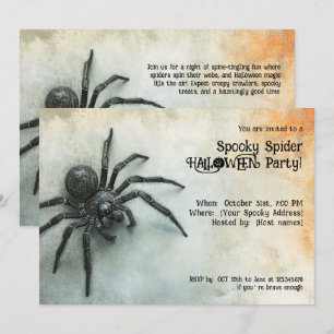 Spooky Spider HALLOWEEN Party! Invitation