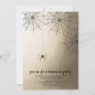 SPOOKY SPIDER HALLOWEEN party invitation