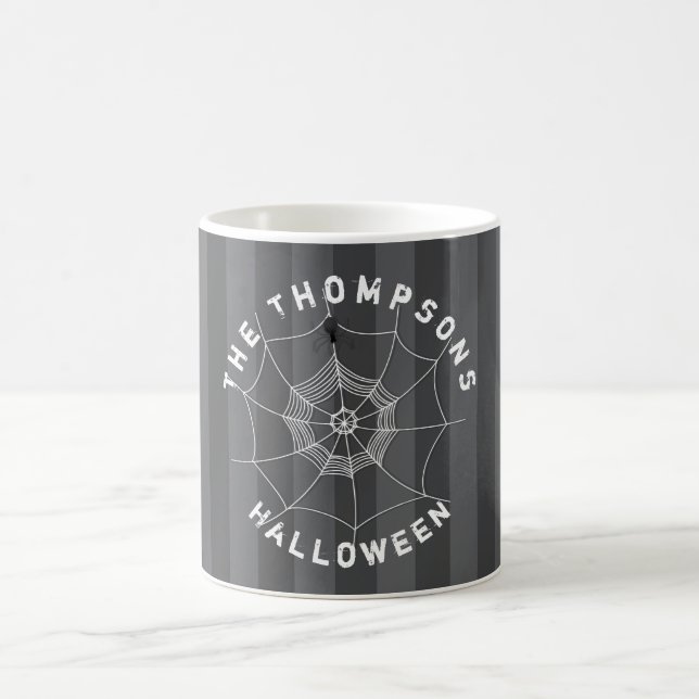 Spooky Spider in Spider Web Coffee Mug (Center)