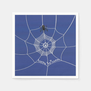 Spooky Spider in Spider Web Napkin