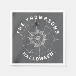 Spooky Spider in Spider Web Napkins