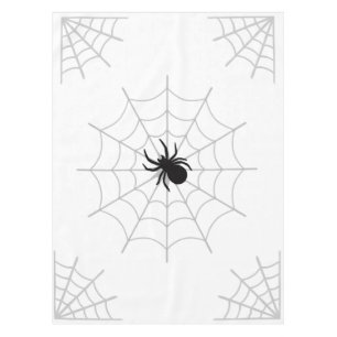 Spooky Spider Print Halloween Decor Tablecloth
