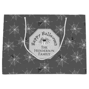 Spooky Spider Web Halloween Gift Bag