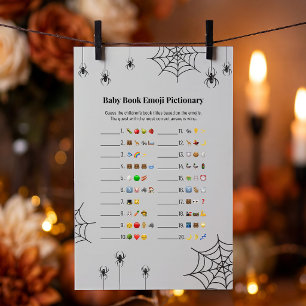 Spooky Spiders A Little Boo Emoji Pictionary Game