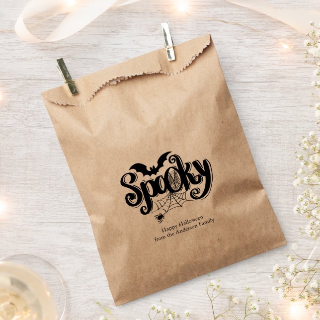 Spooky Spiderweb Halloween Favour Bags (Clipped)