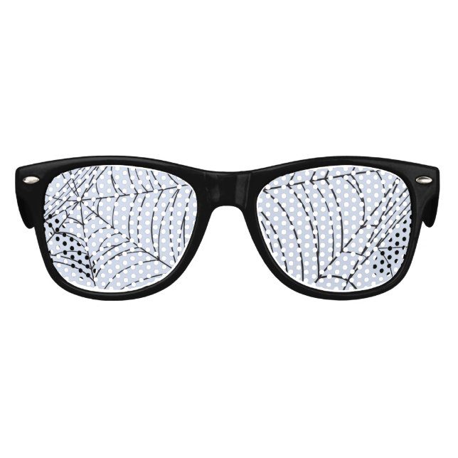 Spooky Spiderwebs Creepy Halloween Party Kids Sunglasses (Front)
