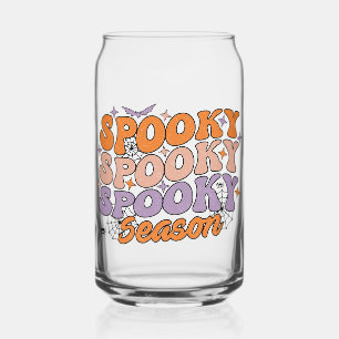 Spooky Spooky Spooky Season Can Glass