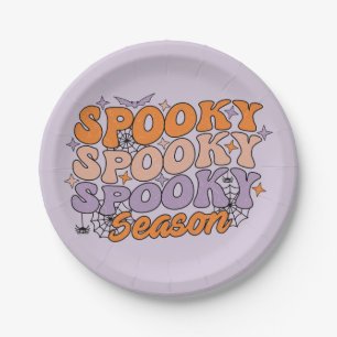 Spooky Spooky Spooky Season Paper Plate