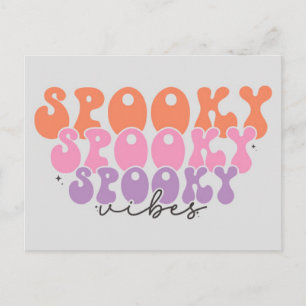 Spooky Spooky Spooky Vibes Postcard