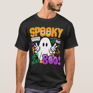 Spooky Squad 2025 - Ghost Trick or Treat Halloween T-Shirt