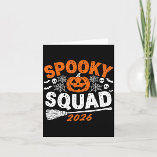 Spooky Squad 2026 Matching Family Halloween Card
