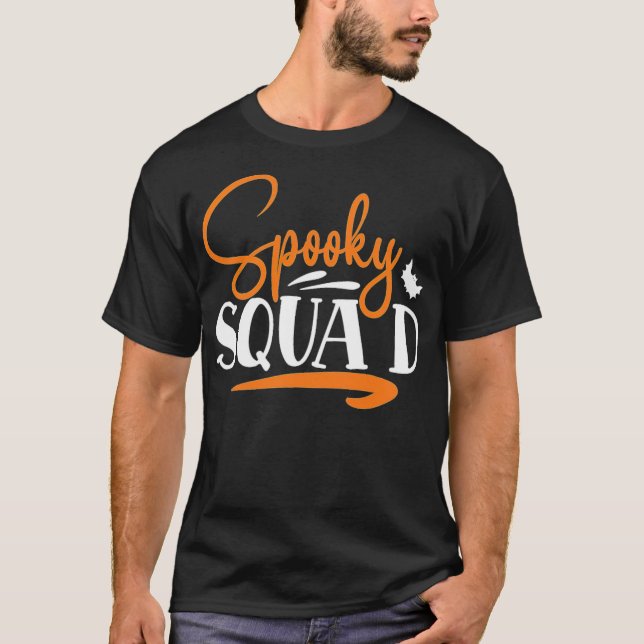 Spooky Squad Cool Halloween Slogan funny animals - T-Shirt (Front)