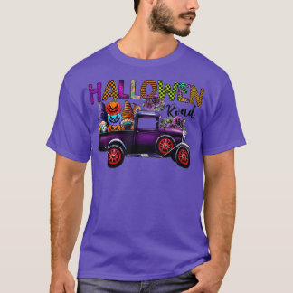 Spooky Squad Gnomes Witch Truck Farm Pumpkins Hall T-Shirt