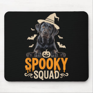 Spooky Squad Halloween Black Labrador Outfit For Mouse Mat