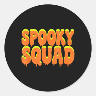 Spooky Squad Matching Family Halloween Costume Classic Round Sticker