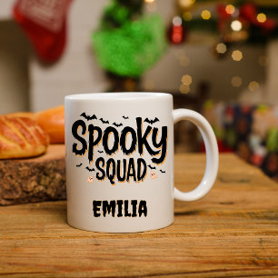 Spooky Squad Name Halloween Mug for Friends