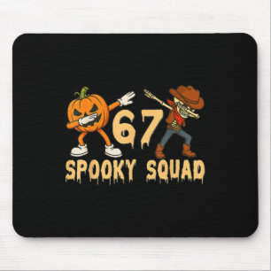Spooky Squad Pumpkin 67 Halloween Meme 6 7 Numbers Mouse Mat