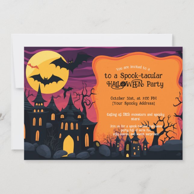 Spooky Squad’s Halloween Bash Invitation (Front)