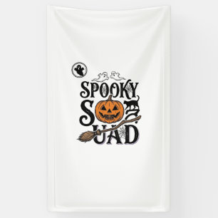 Spooky Squad Shirt Vintage Halloween Group Design_ Banner