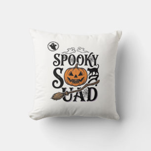 Spooky Squad Shirt Vintage Halloween Group Design_ Cushion