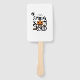 Spooky Squad Shirt Vintage Halloween Group Design_ Hand Fan