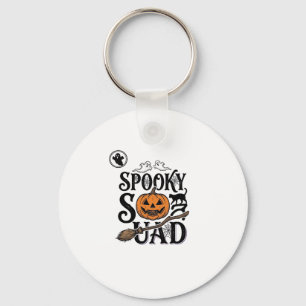 Spooky Squad Shirt Vintage Halloween Group Design_ Key Ring