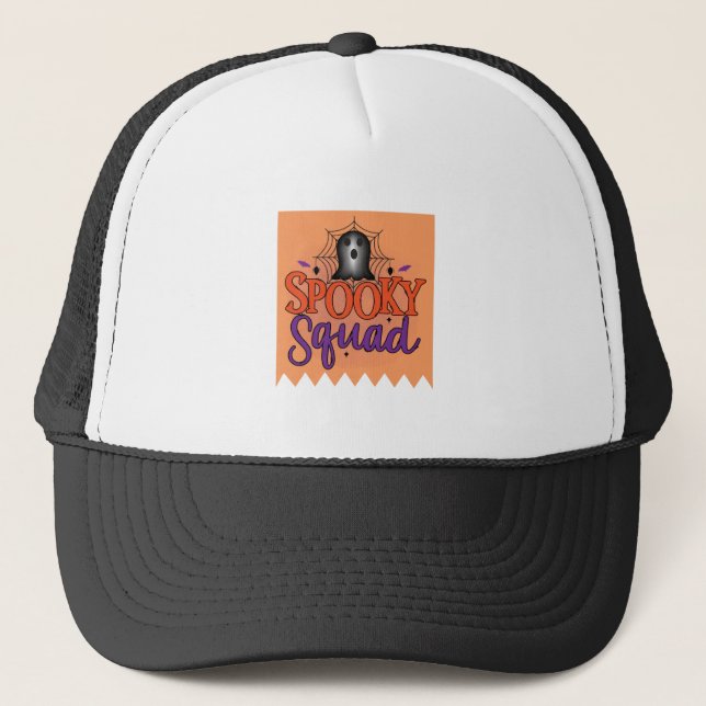 Spooky squad trucker hat (Front)