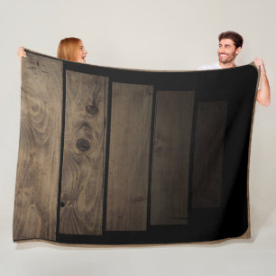 Spooky Stairs - Old wood stairs Unique Fleece Blanket