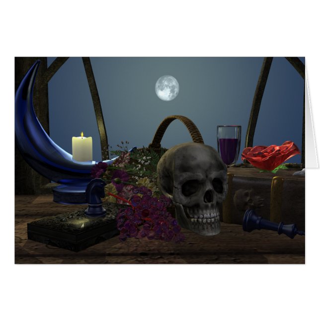 Spooky Still Life in Moonlight (Front Horizontal)