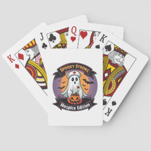 Spooky Strong Hospice Edition Halloween Nurse Playing Cards
