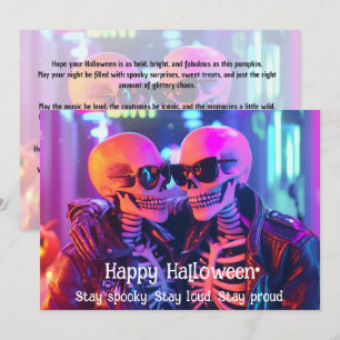 🌈🎃Spooky & Stunning  LGBT card