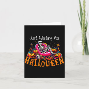 Spooky Summer Skeleton Just Waiting For Halloween Card
