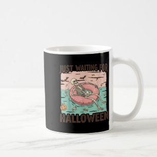 Spooky Summer Skeleton Just Waiting for Halloween Coffee Mug