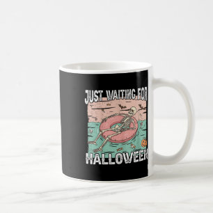 Spooky Summer Skeleton Just Waiting For Halloween Coffee Mug