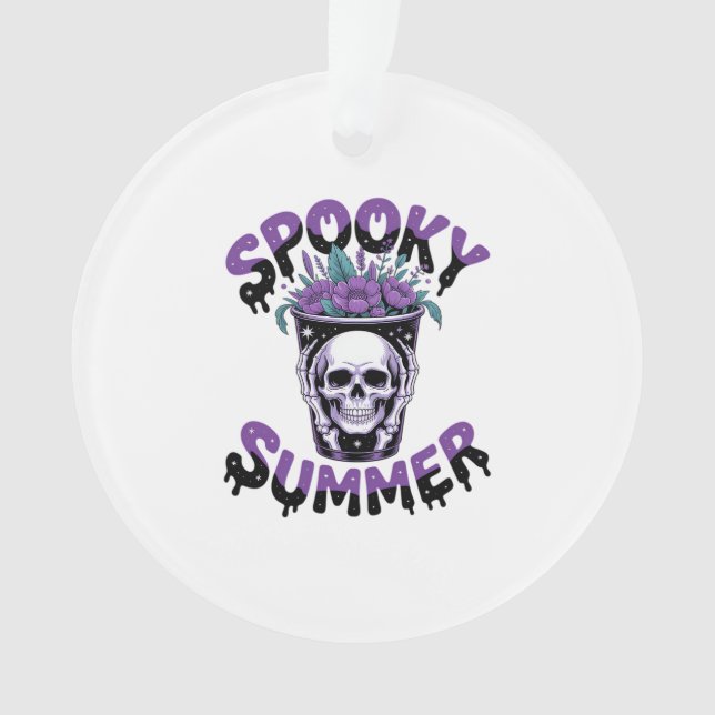 Spooky Summer Skeletonsummerween Ornament (Front)