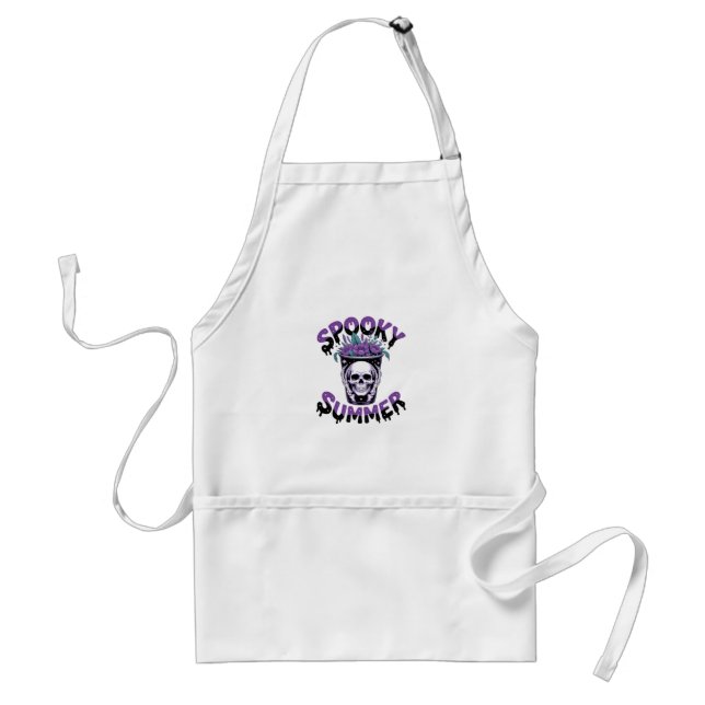 Spooky Summer Skeletonsummerween Standard Apron (Front)