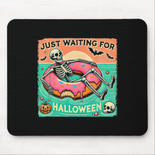 Spooky Summerween Skeleton Just Waiting For Hallow Mouse Mat