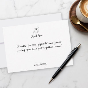 Spooky Sweet A Little Boo Thank You Card