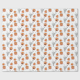 Spooky Sweet Baby Bat Halloween Wrapping Paper