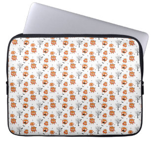 Spooky Sweet Baby Bat Halloween Wrapping Paper Laptop Sleeve