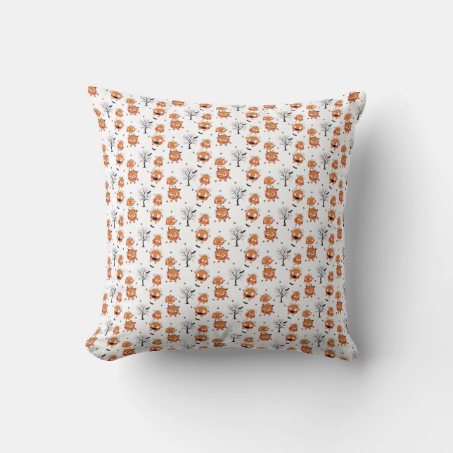 Spooky Sweet Baby Bat Throw Pillow - Halloween (Front)