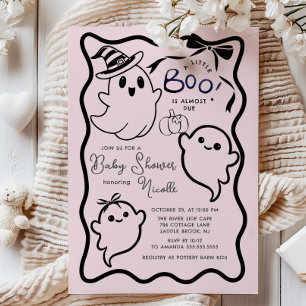 Spooky Sweet Little Boo Baby Shower Invitation