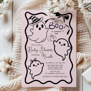 Spooky Sweet Little Boo Baby Shower Invitation